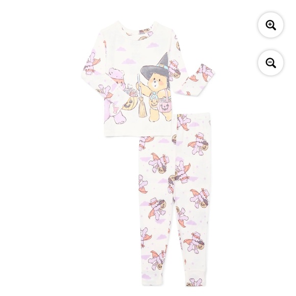 Care Bears Glow In The Dark Toddler Unisex 2 PC Pajama Set 5T NWT - Picture 1 of 7